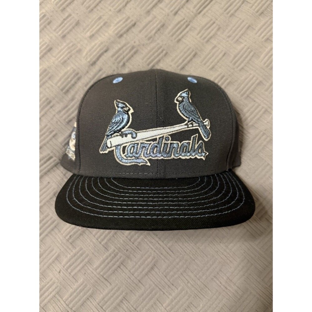 New Era 59FIFTY St Louis Cardinals Busch Stadium Hat Grey UV Size 7 1/4 EUC